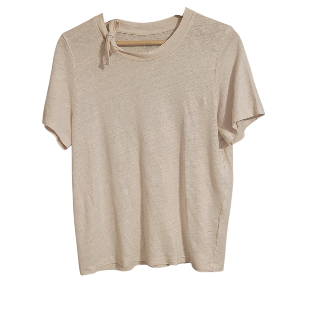 Margaret O'Leary Pink Linen Short Sleeve Shirt